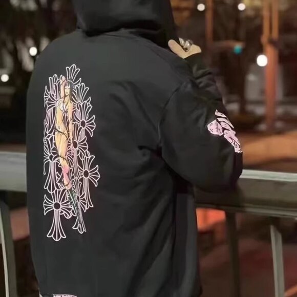 Chrome Hearts Black Zip Up Hoodie ✅ - Picture 3 of 9